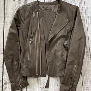 Joie Regal Leather Kaylie Jacket Mink Size small J814-J2006